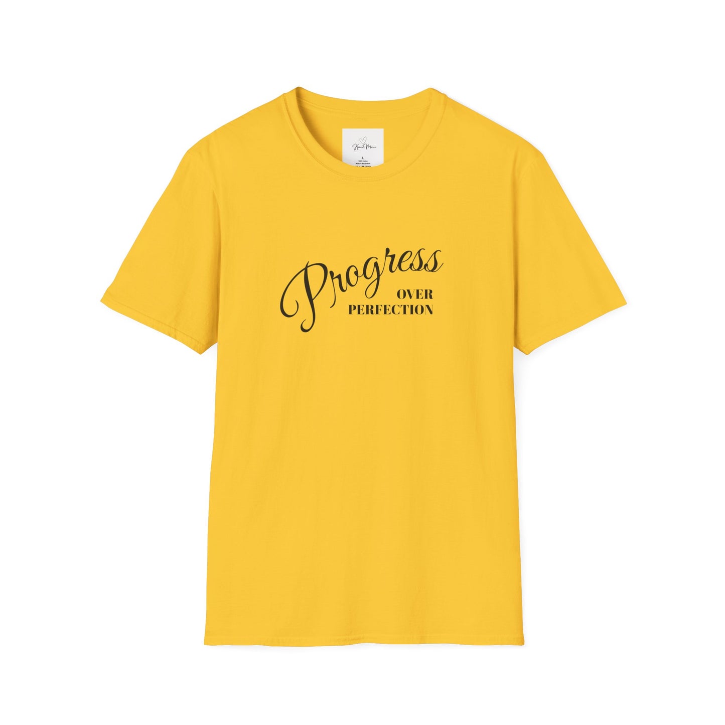 Unisex T-Shirt - Progress over Perfection - Motivational Message - My Store