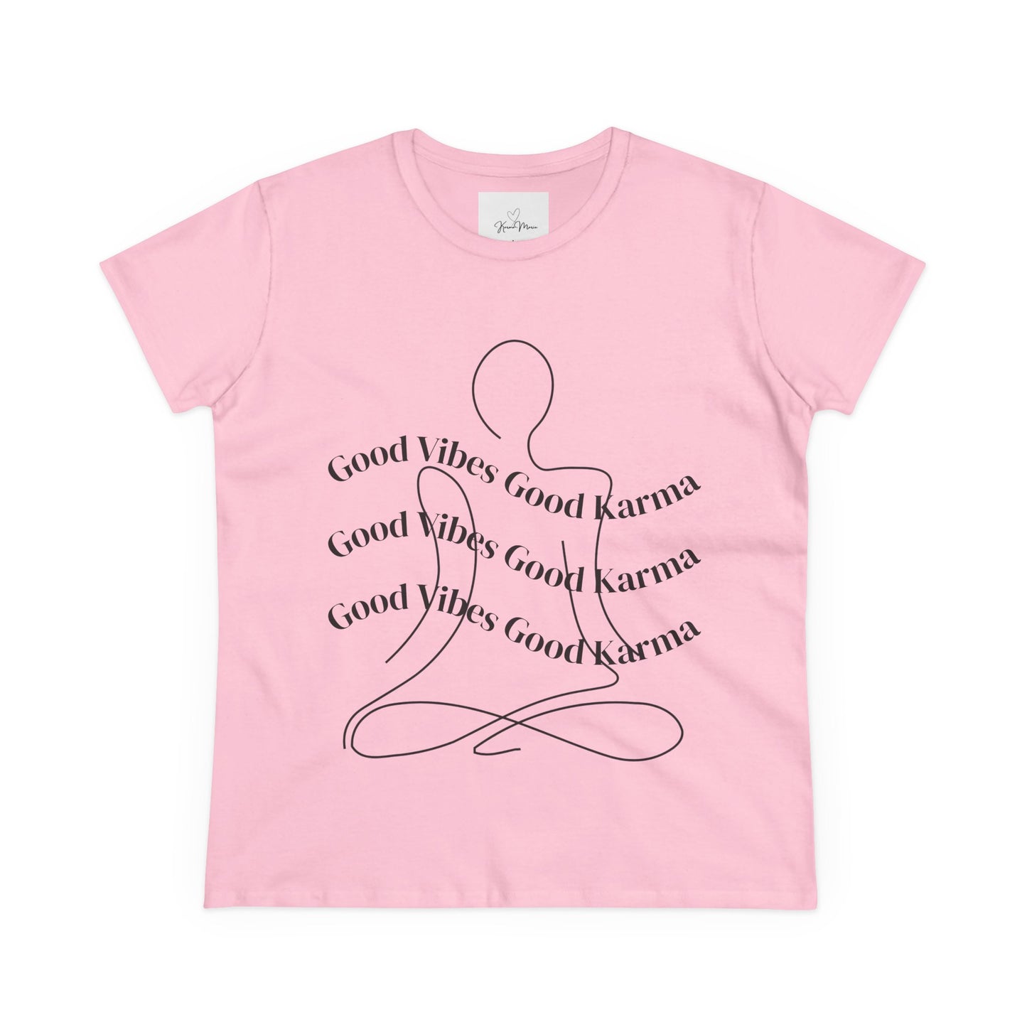 Good Vibes Good Karma Cotton Tee Shirt - My Store