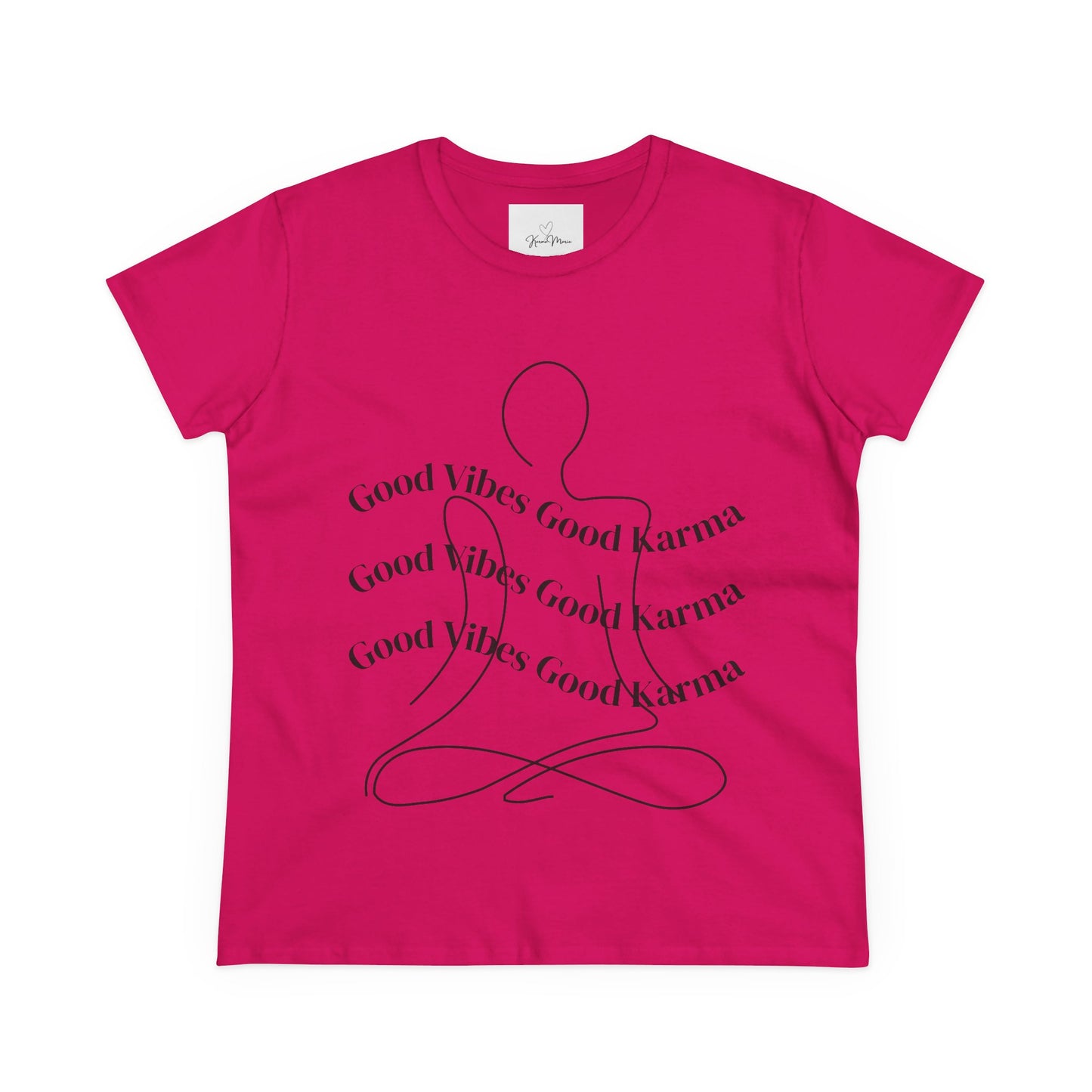 Good Vibes Good Karma Cotton Tee Shirt - My Store