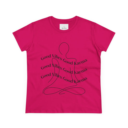 Good Vibes Good Karma Cotton Tee Shirt - My Store