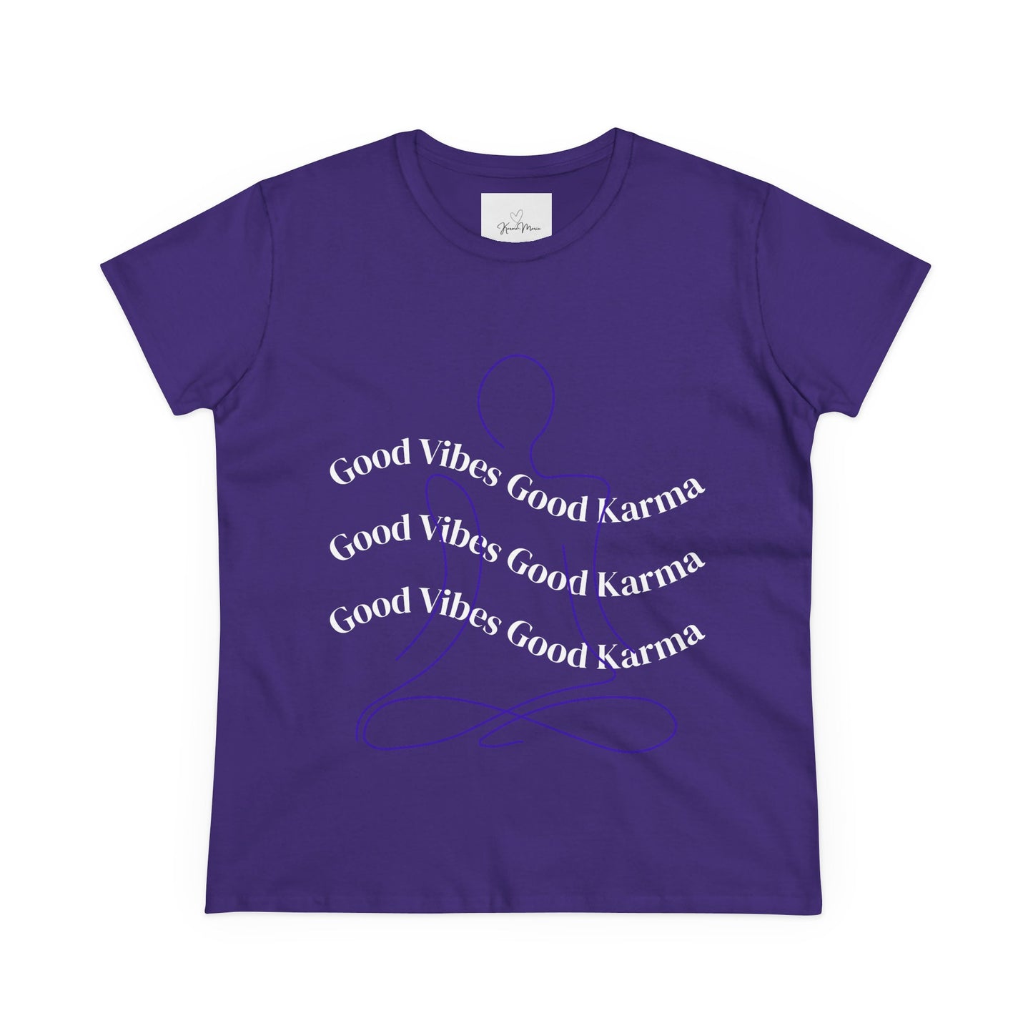 Good Vibes Good Karma Cotton Tee Shirt - My Store