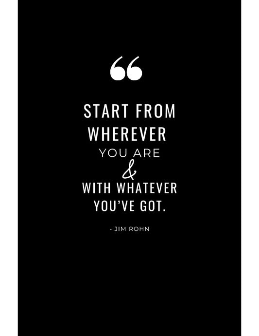 Quote page from Love, Karma Marie My Finance Journal money tracker planner with motivational financial quotes.