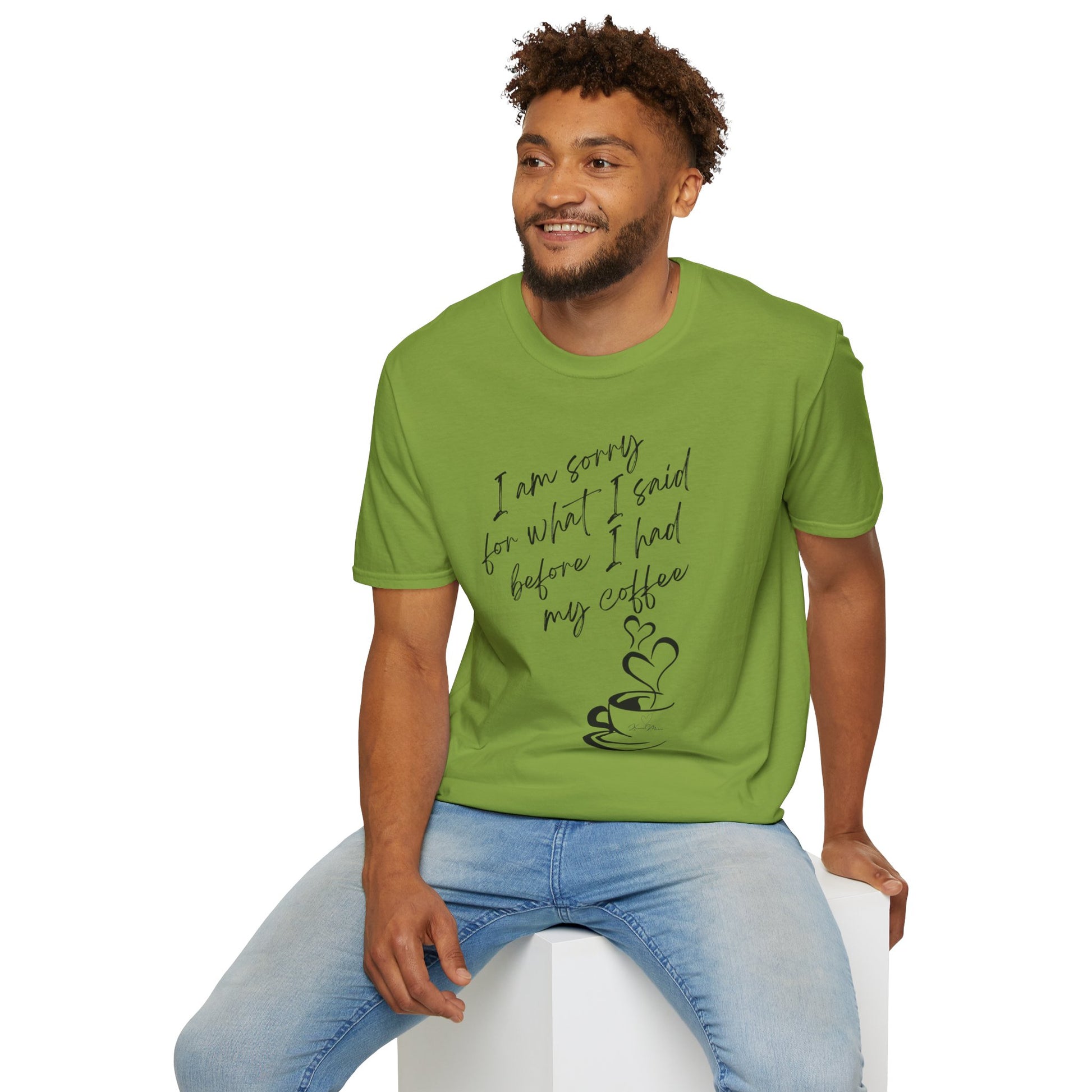 Funny Coffee Quote Unisex T-Shirt, Gift for Coffee Lovers, Humor Tee, Casual Wear, Perfect for Birthdays & Brunch - My Store