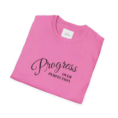 Unisex T-Shirt - Progress over Perfection - Motivational Message - My Store