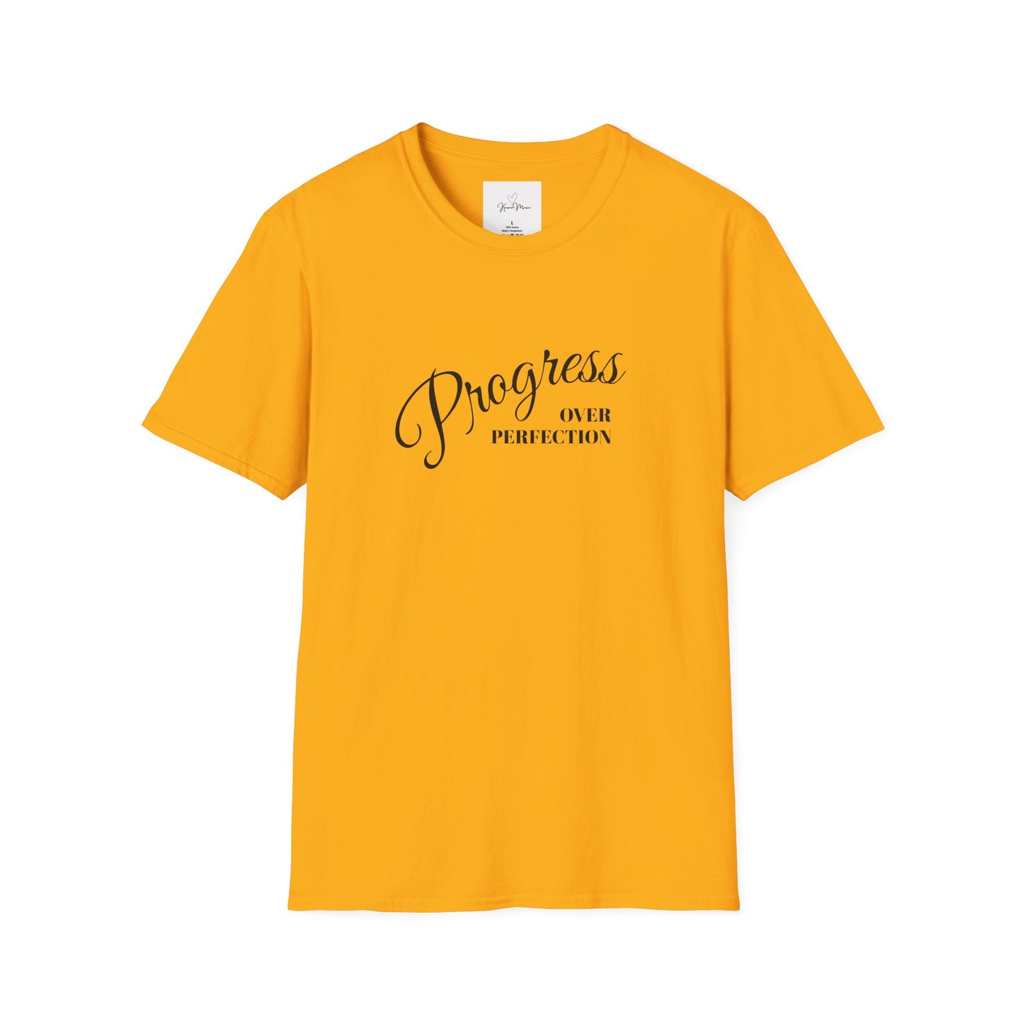 Unisex T-Shirt - Progress over Perfection - Motivational Message - My Store