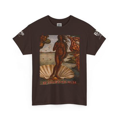 "Be Your Own Muse" Venus Rising Vintage Renaissance Goddess T-Shirt