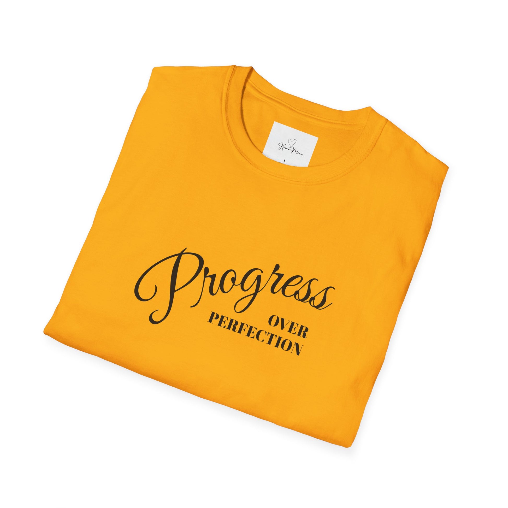 Unisex T-Shirt - Progress over Perfection - Motivational Message - My Store