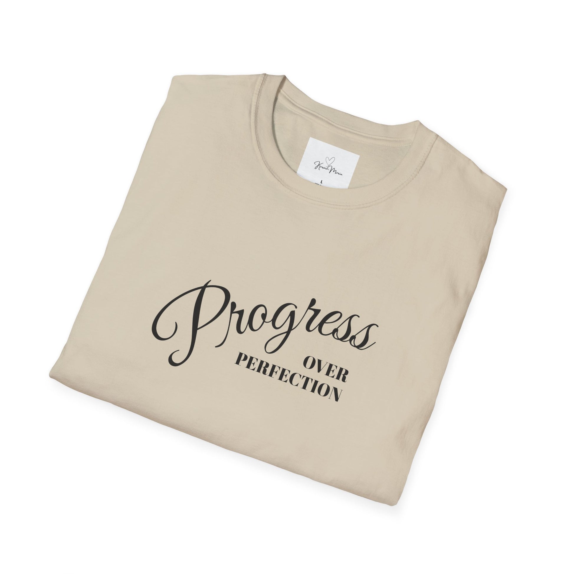 Unisex T-Shirt - Progress over Perfection - Motivational Message - My Store
