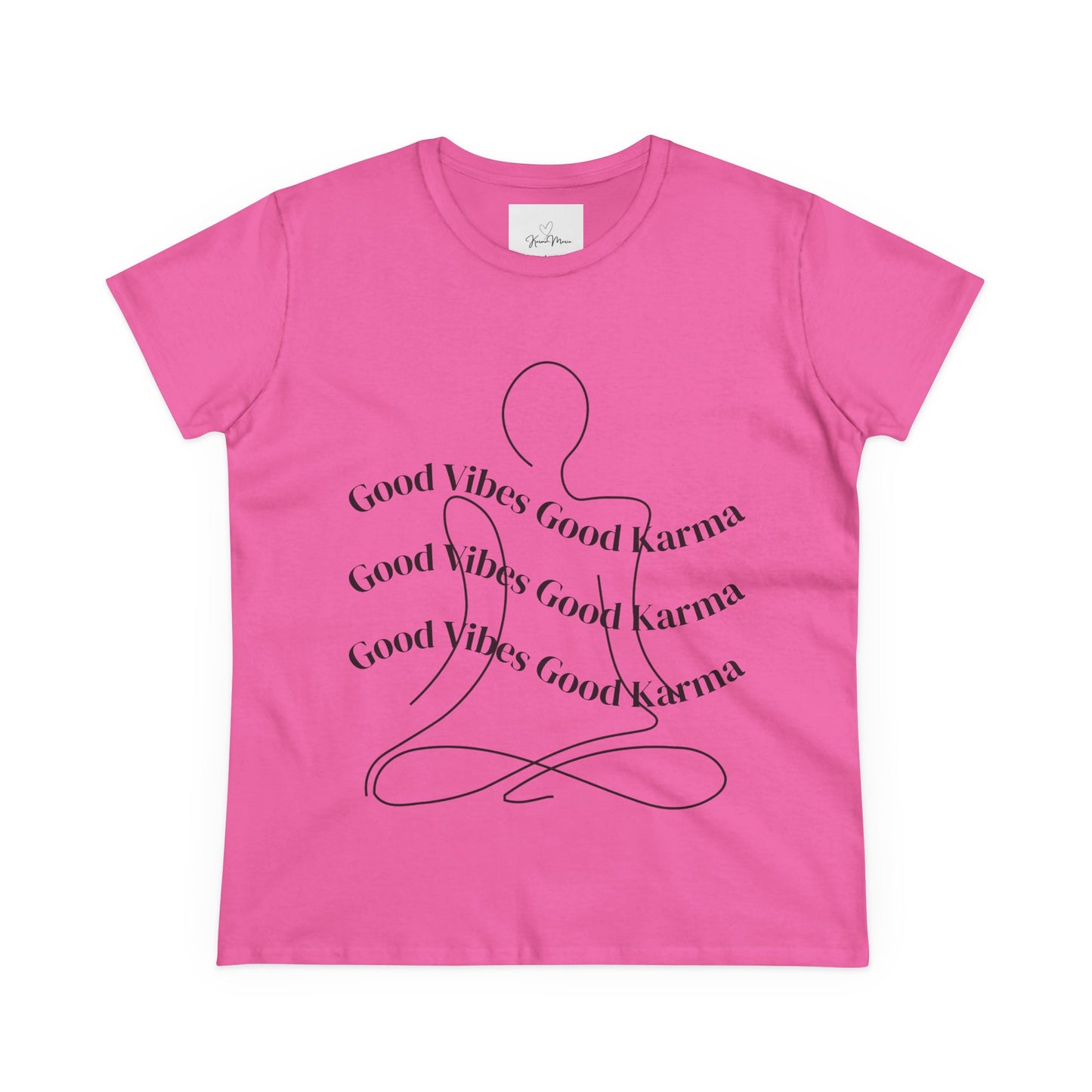 Good Vibes Good Karma Cotton Tee Shirt - My Store