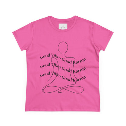 Good Vibes Good Karma Cotton Tee Shirt - My Store