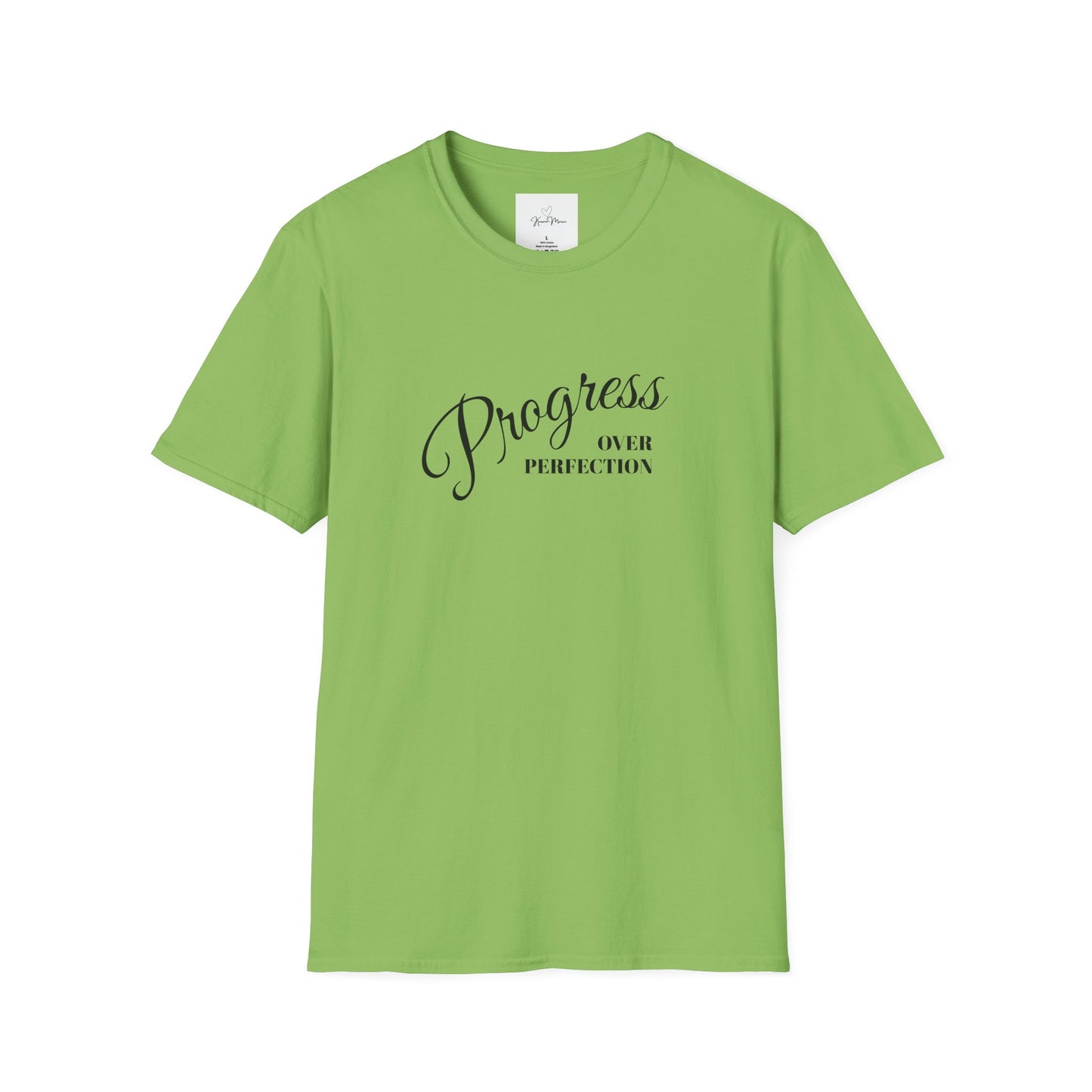 Unisex T-Shirt - Progress over Perfection - Motivational Message - My Store