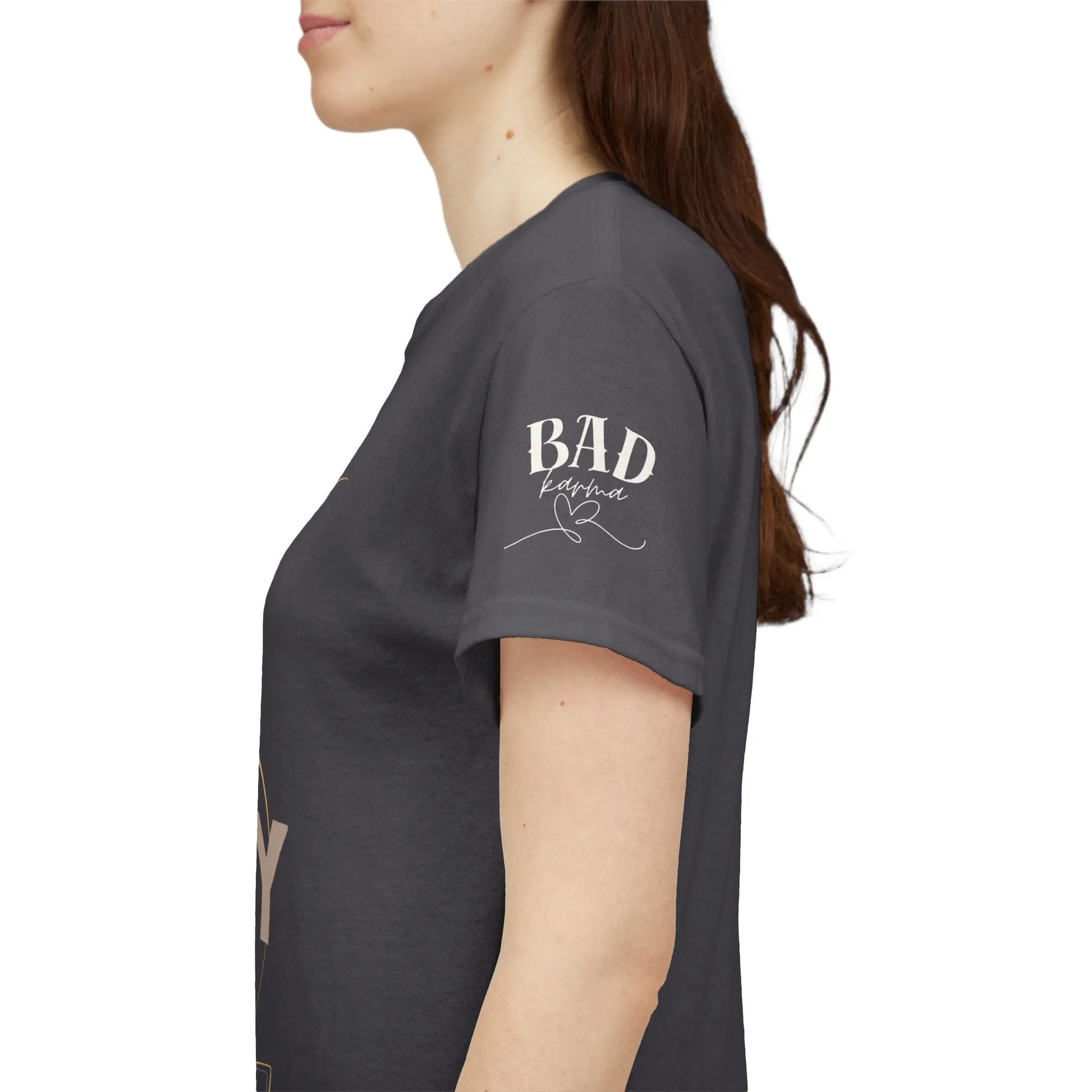 Printify divine feminine energy T-shirt featuring lotus and spiritual empowerment graphic for women, ideal for yoga and mindfulness.
