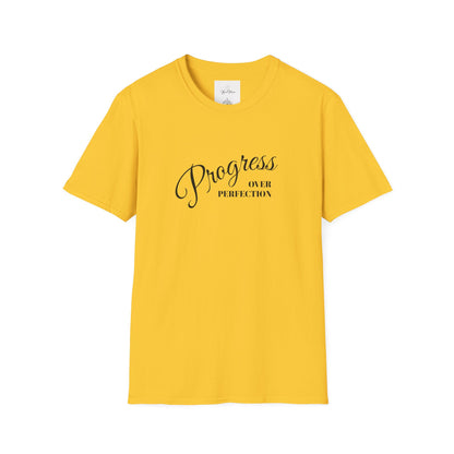 Unisex T-Shirt - Progress over Perfection - Motivational Message - My Store