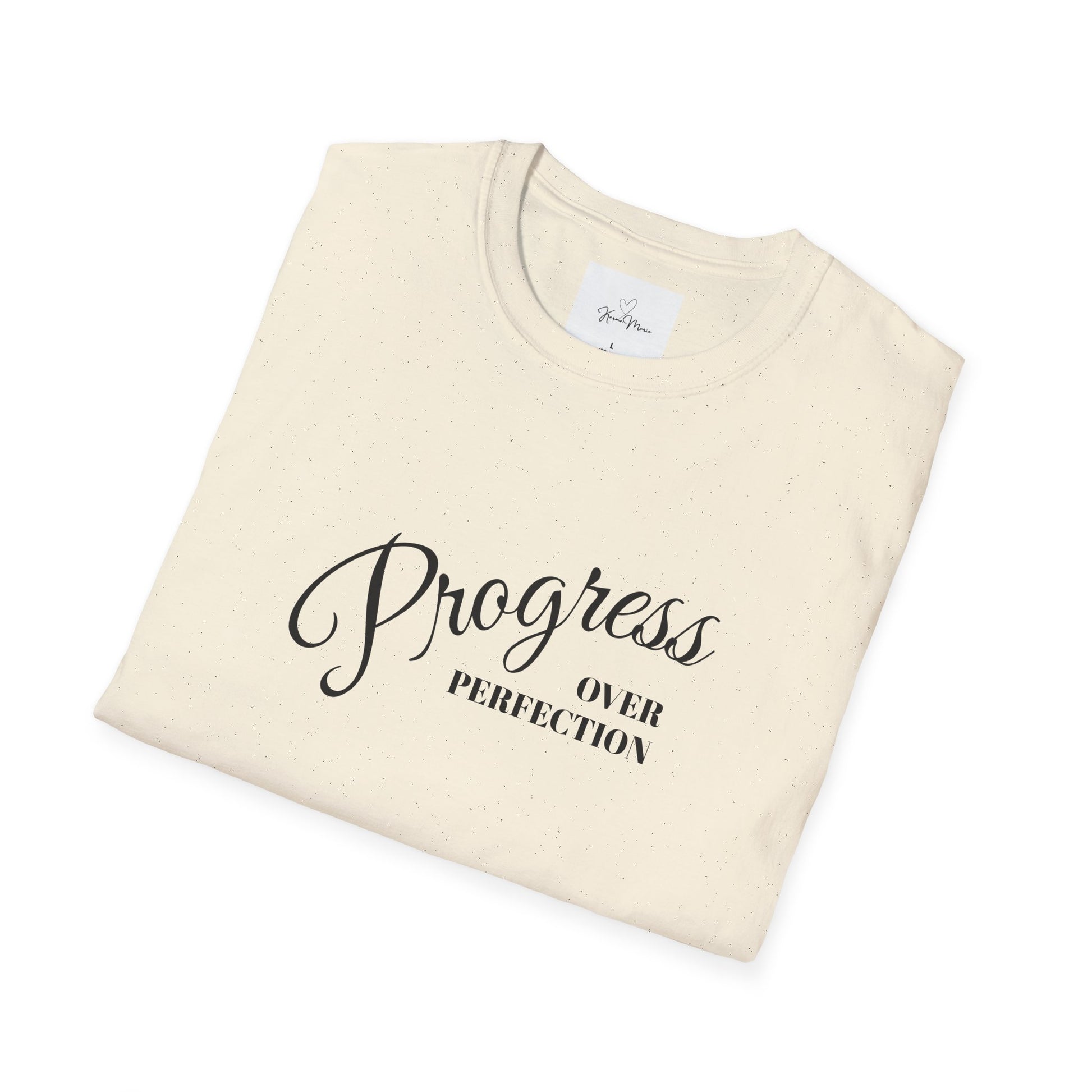 Unisex T-Shirt - Progress over Perfection - Motivational Message - My Store