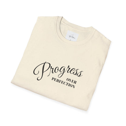 Unisex T-Shirt - Progress over Perfection - Motivational Message - My Store