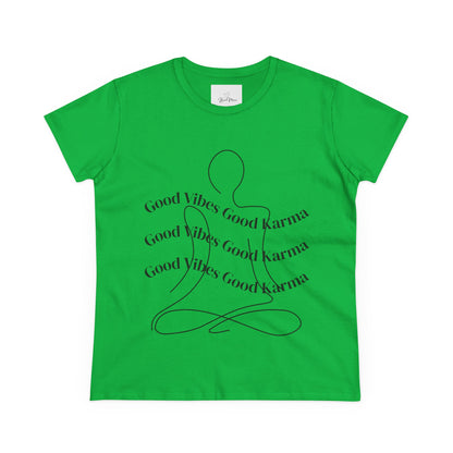 Good Vibes Good Karma Cotton Tee Shirt - My Store