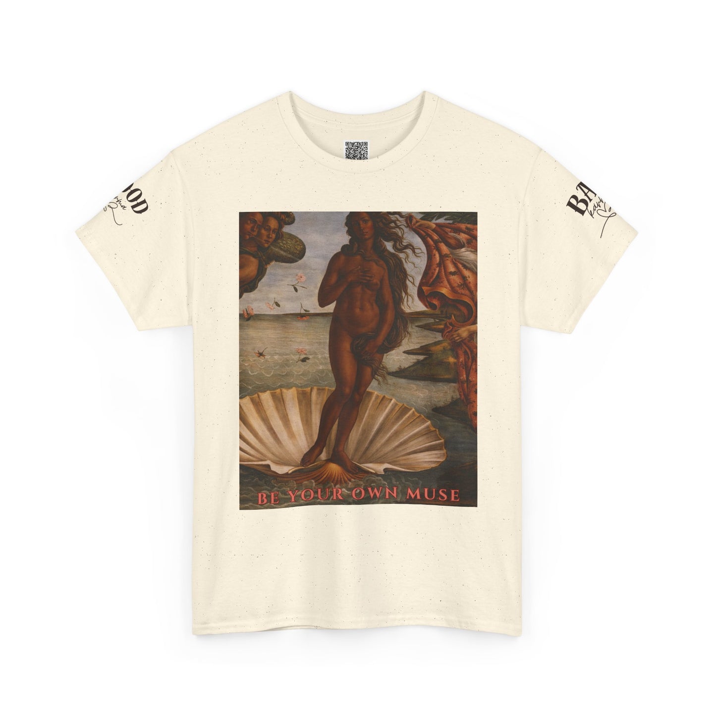 "Be Your Own Muse" Venus Rising Vintage Renaissance Goddess T-Shirt
