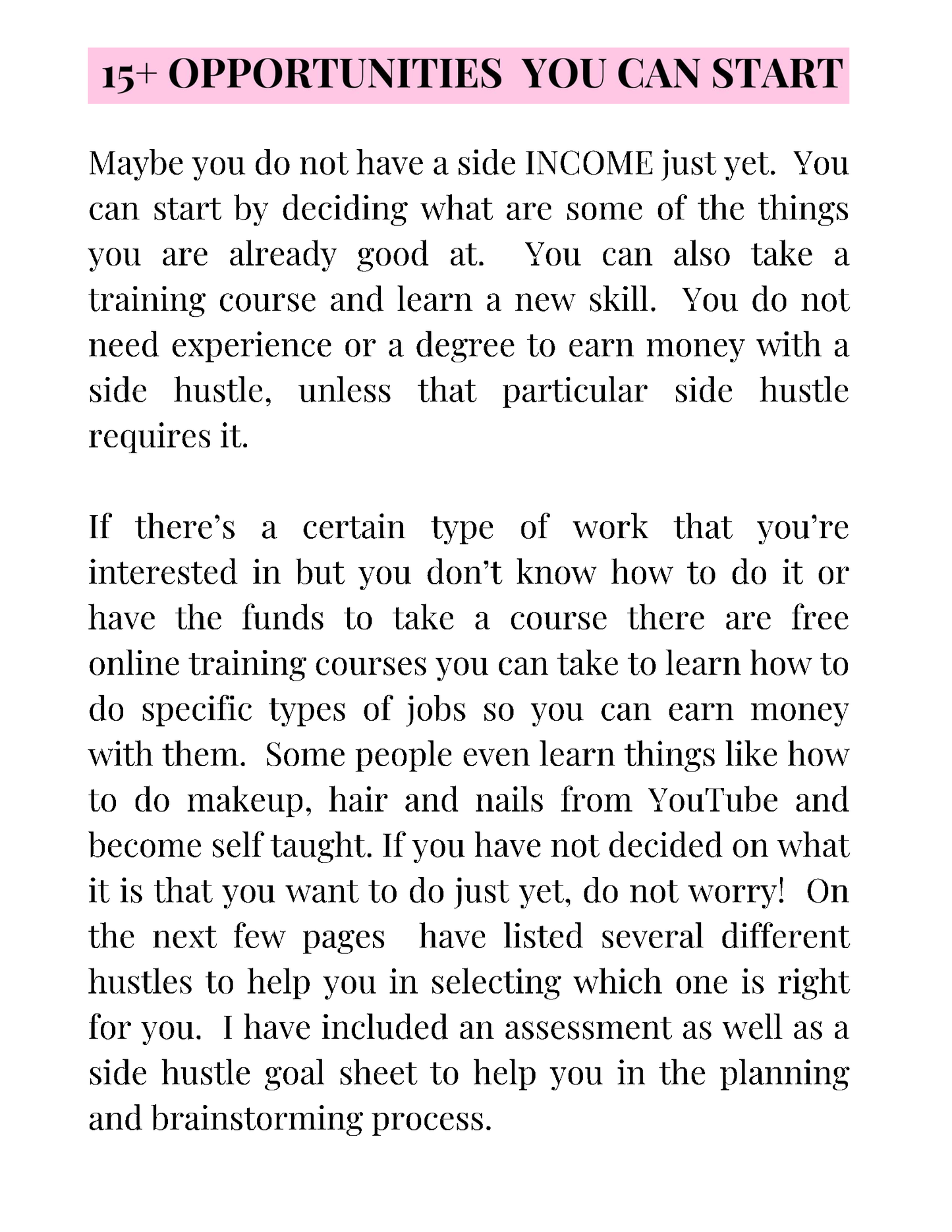 The Side Income Handbook (Digital)