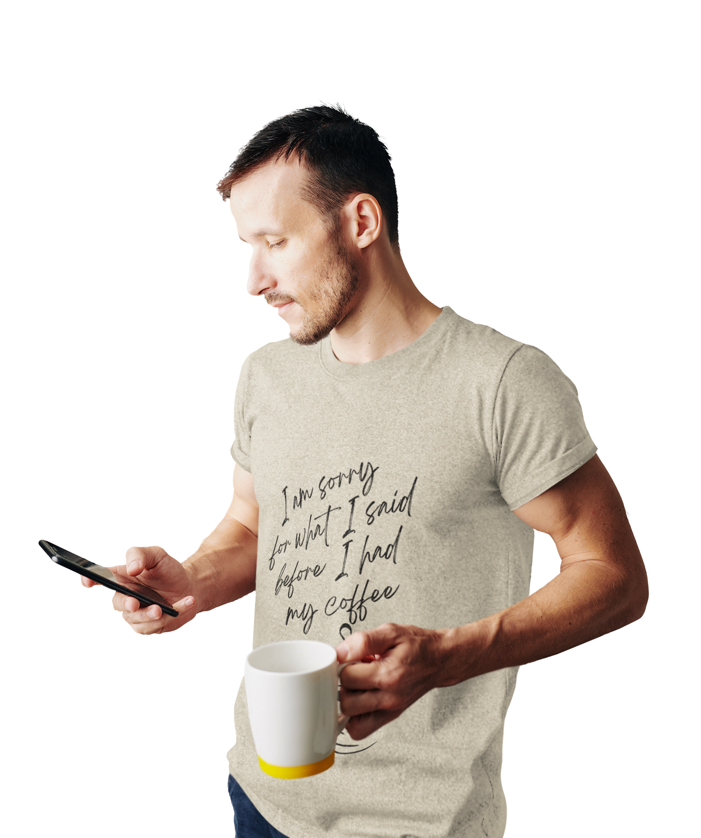 Funny Coffee Quote Unisex T-Shirt, Gift for Coffee Lovers, Humor Tee, Casual Wear, Perfect for Birthdays & Brunch - My Store