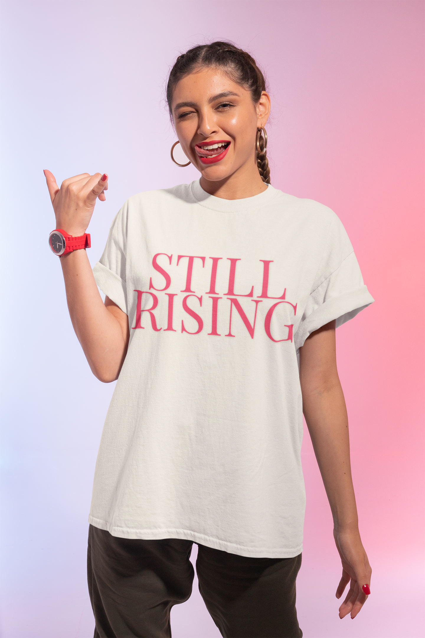 Empowering 'Still Rising' Tee for Motivation, Casual Wear, Gifts, Affirmation, Inspirational Style - My Store