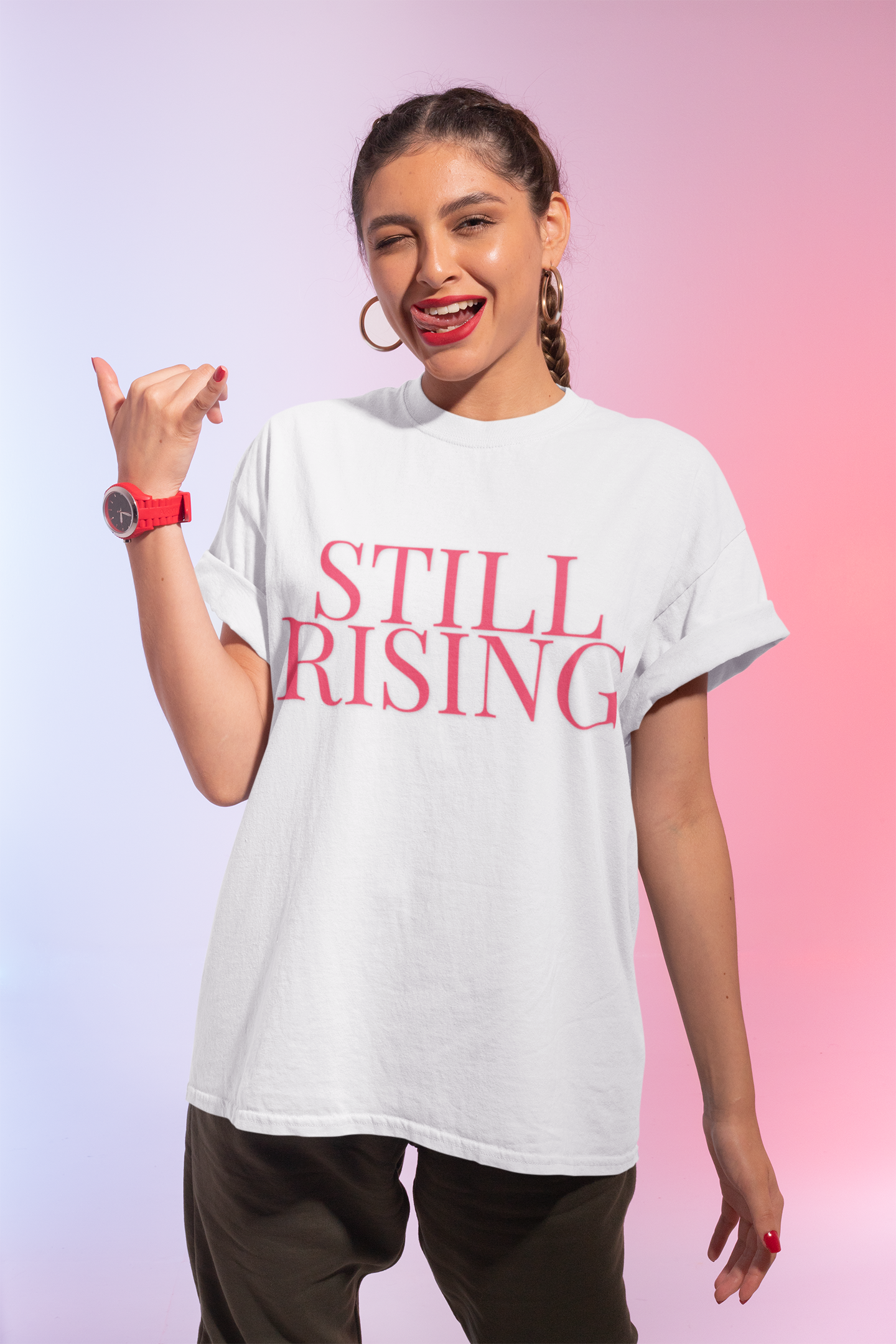 Empowering 'Still Rising' Tee for Motivation, Casual Wear, Gifts, Affirmation, Inspirational Style - My Store