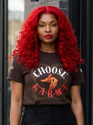 Choose Your Karma Graphic Tee | Women’s Empowerment Shirt | Motivational Streetwear for Self Growth