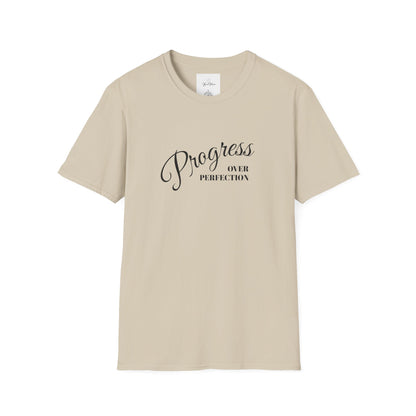 Unisex T-Shirt - Progress over Perfection - Motivational Message - My Store