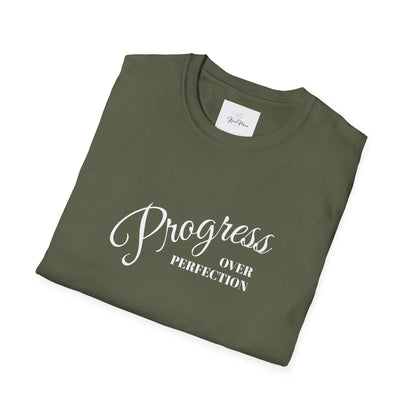 Unisex T-Shirt - Progress over Perfection - Motivational Message - My Store