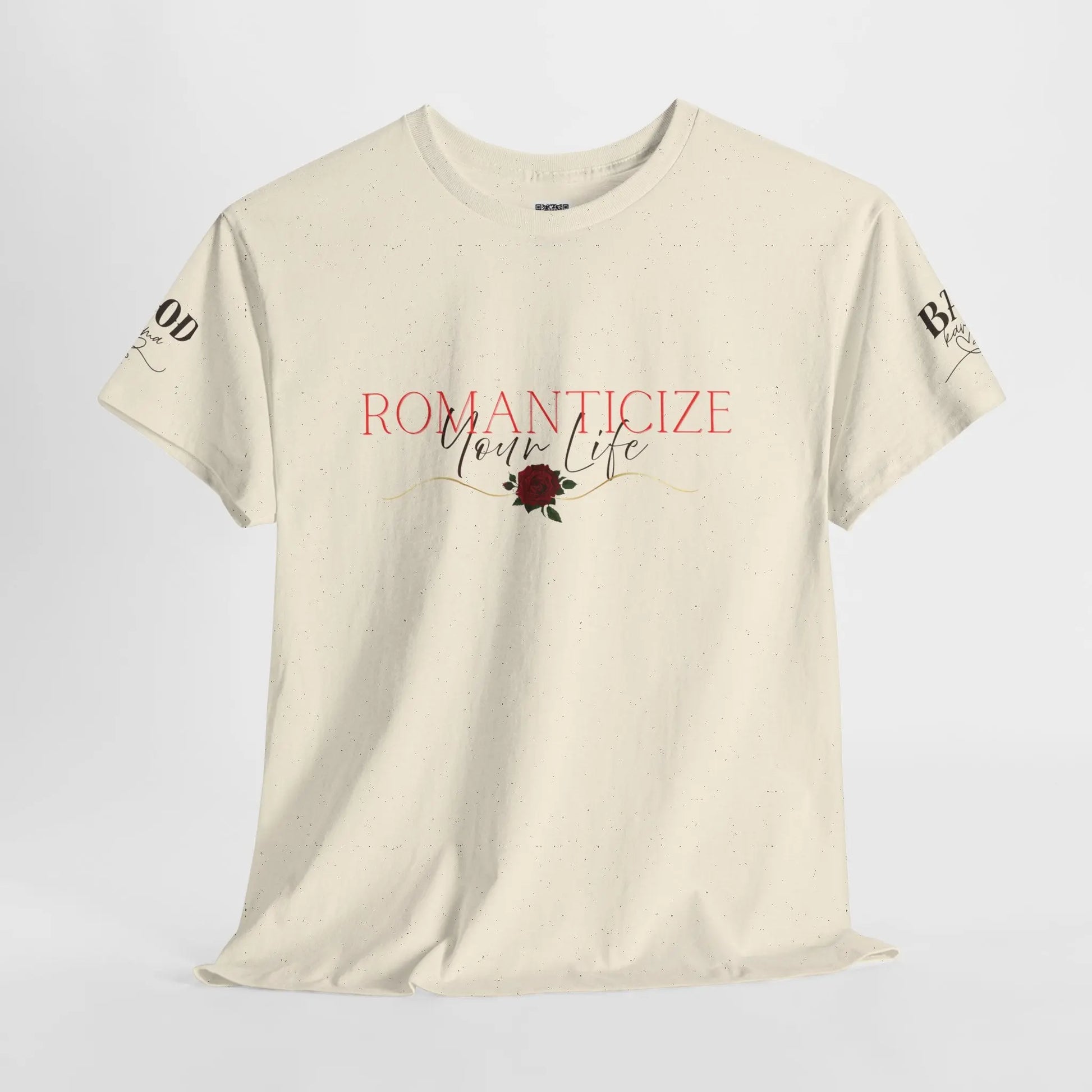 Feminine energy graphic T-shirt for women with inspiring self-love and soft life motivation design by Printify.