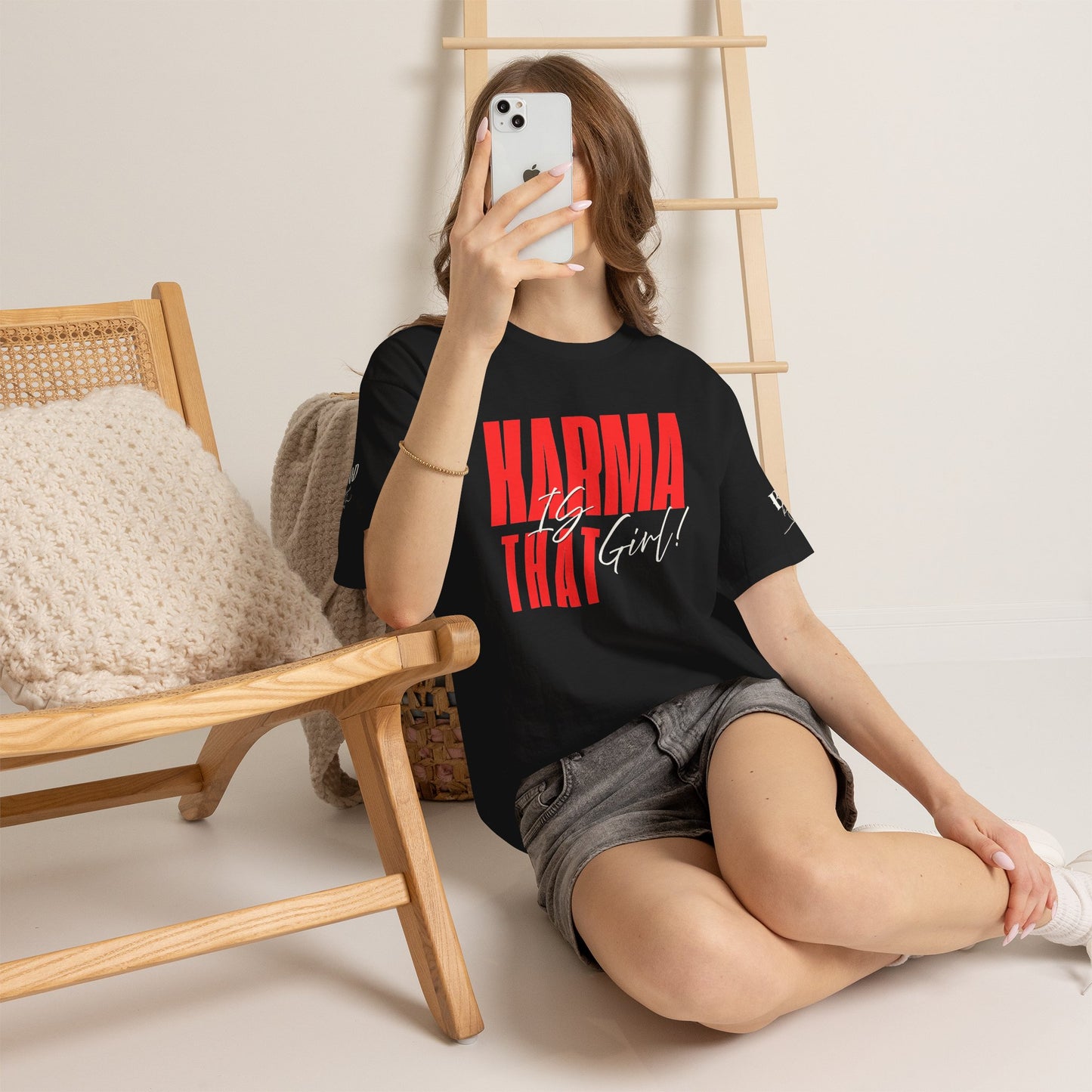 Karma Is That Girl Tee – Empowerment Graphic T-Shirt