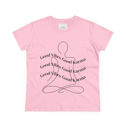 Good Vibes Good Karma Cotton Tee Shirt - My Store