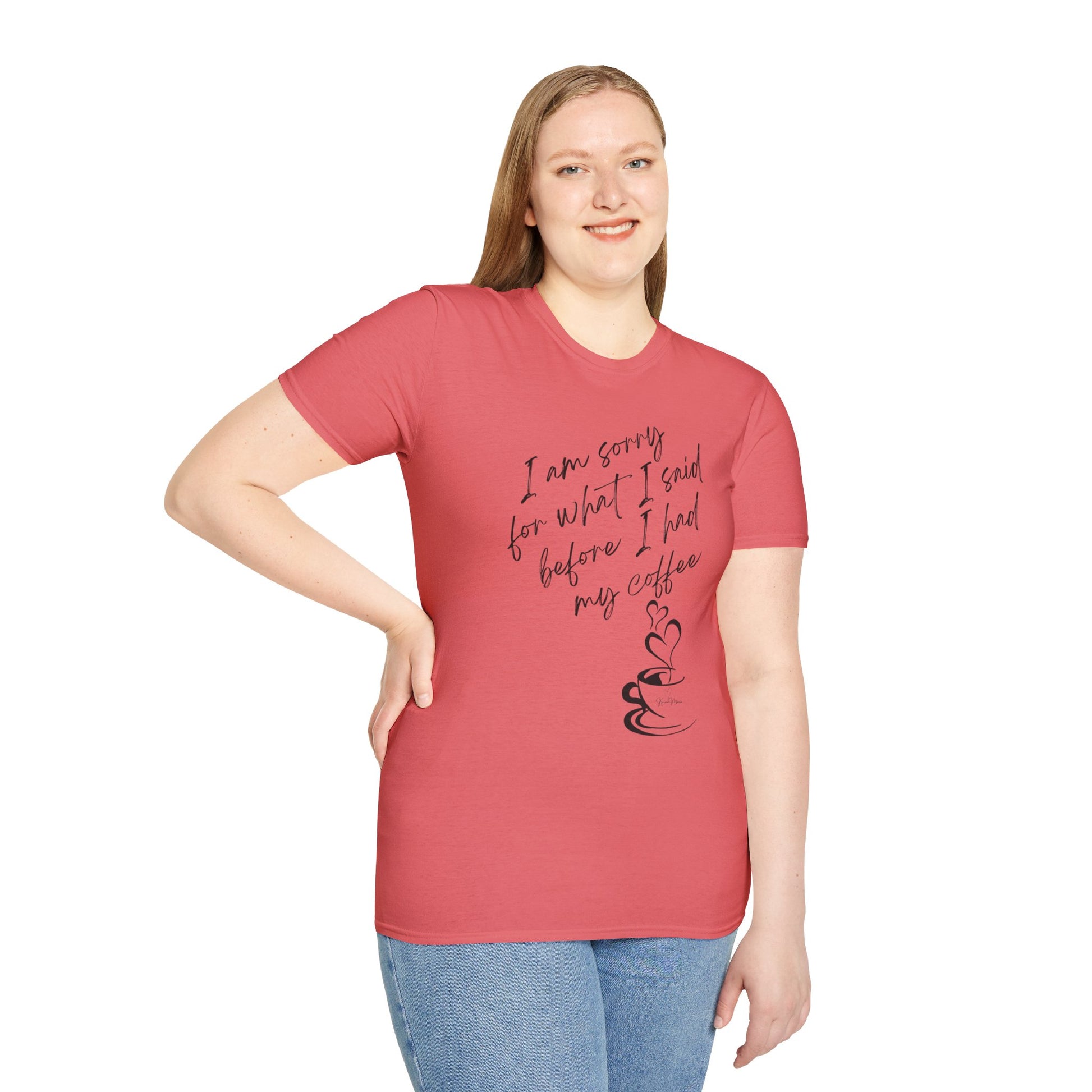 Funny Coffee Quote Unisex T-Shirt, Gift for Coffee Lovers, Humor Tee, Casual Wear, Perfect for Birthdays & Brunch - My Store