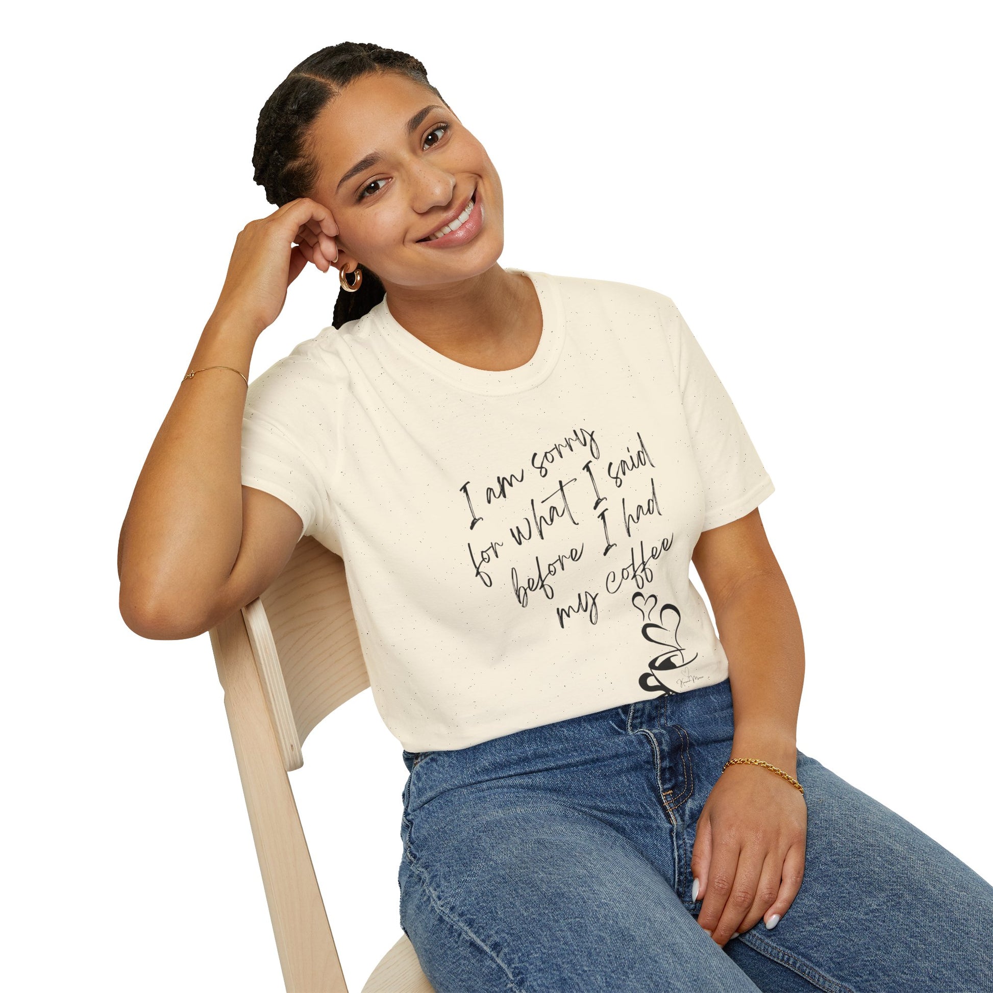Funny Coffee Quote Unisex T-Shirt, Gift for Coffee Lovers, Humor Tee, Casual Wear, Perfect for Birthdays & Brunch - My Store