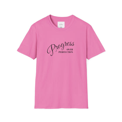 Unisex T-Shirt - Progress over Perfection - Motivational Message - My Store