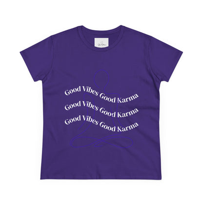 Good Vibes Good Karma Cotton Tee Shirt - My Store