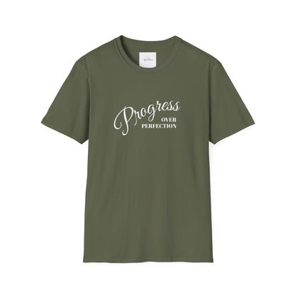 Unisex T-Shirt - Progress over Perfection - Motivational Message - My Store