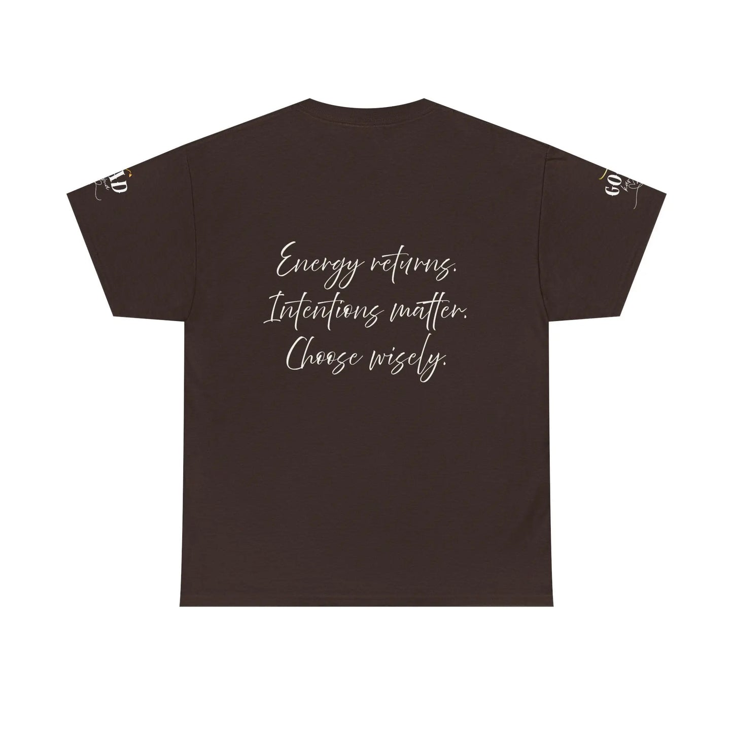 Women’s “It’s Karma, Baby” spiritual empowerment graphic T-shirt by Printify featuring motivational message and casual fit.
