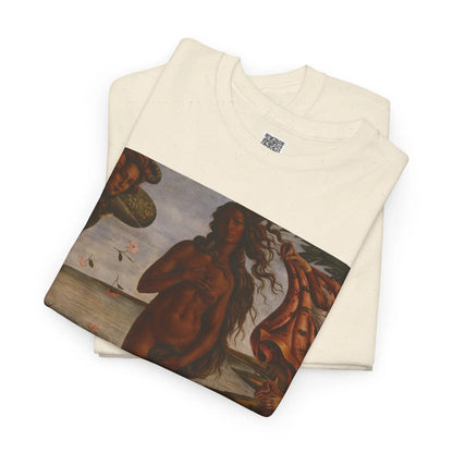 Printify "Be Your Own Muse" Renaissance Goddess T-shirt for women featuring empowering feminine energy and inspirational graphic design.