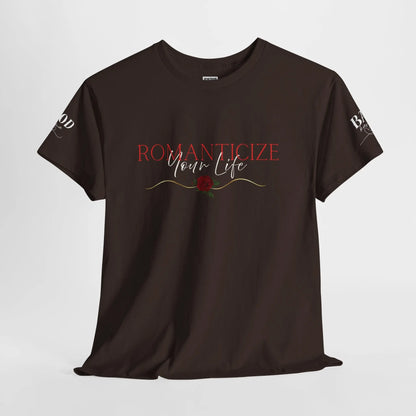 Feminine energy graphic T-shirt for women featuring motivational self-love and soft life message in stylish design.