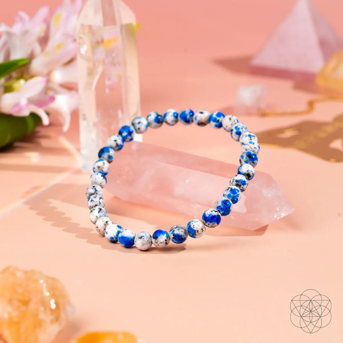 Spiritual adventure K2 stone bracelet by Conscious Items with 6mm beads, featuring unique natural stone and handcrafted design.