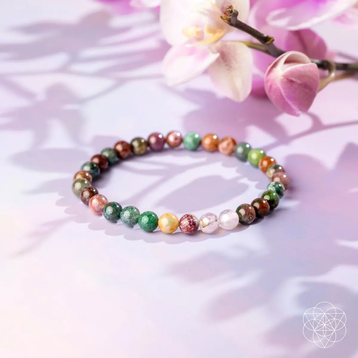 Conscious Items Energy Bracelet with 6mm beads, featuring a stylish and natural accessory for positive energy.