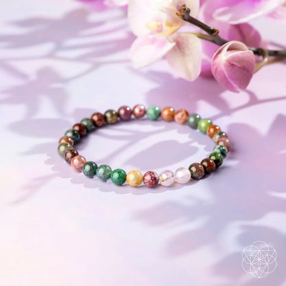 Conscious Items Energy Bracelet with 6mm beads, featuring a stylish and natural accessory for positive energy.