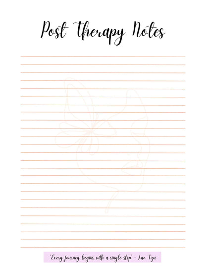 Love, Karma Marie journal titled "Rise Above" featuring handwritten therapy notes on a page, designed to help overcome fear and self-sabotage.
