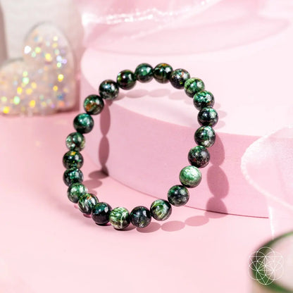 Seraphinite bracelet from Angel Energy by Conscious Items featuring a rare, transformative angel-themed design.