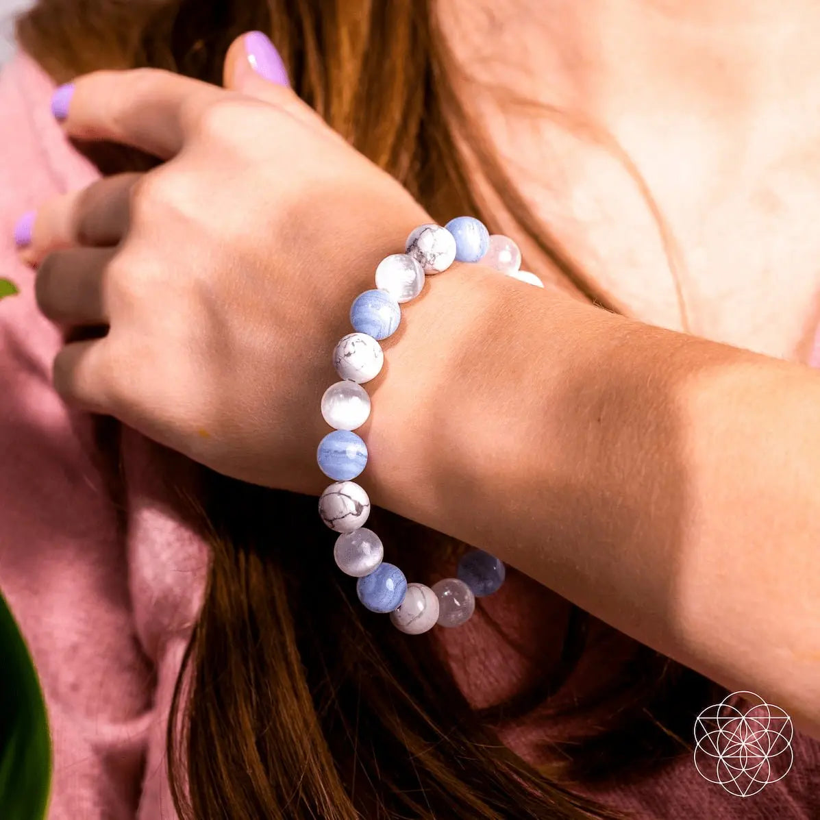 Conscious Items The Empath’s Trio Daily Reset Bracelet featuring natural stones and adjustable cord for emotional balance.